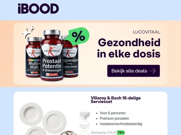 Nu: Villeroy & Boch 18-delige Serviesset voor 99,95