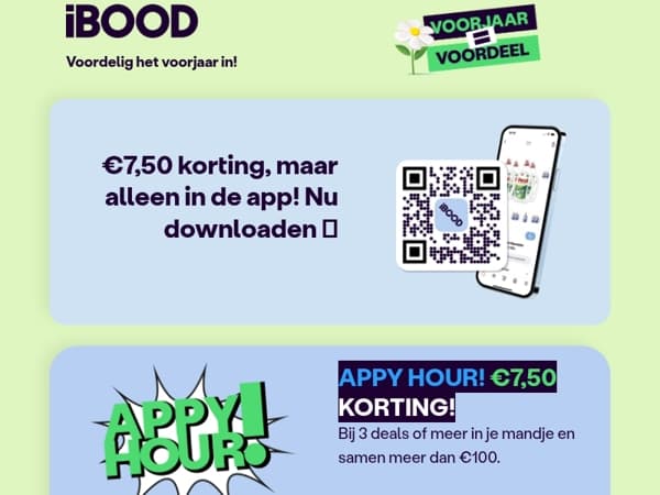 APPY HOUR! €7,50 KORTING 💸 Alleen in de app