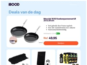 49,95 : Mauviel 1830 Koekenpannenset Ø 24 & 28 cm