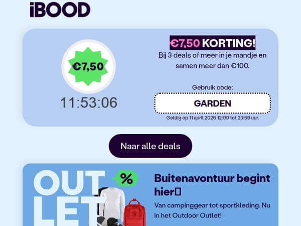 Je wacht €7,50 korting… 💸