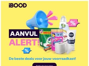 AANVUL ALERT! 📢 Vul je voorraadkast met dikke korting.