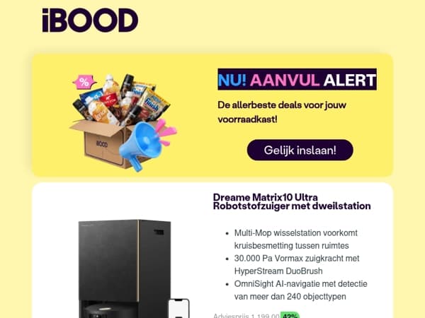 Nu: Dreame Matrix10 Ultra Robotstofzuiger met dweilstation voor 699,00