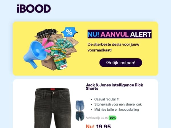 Nu: Jack & Jones Intelligence Rick Shorts voor slechts 19,95 !
