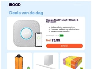 NU! 79,95  Google Nest Protect v2 Rook- & CO-alarm