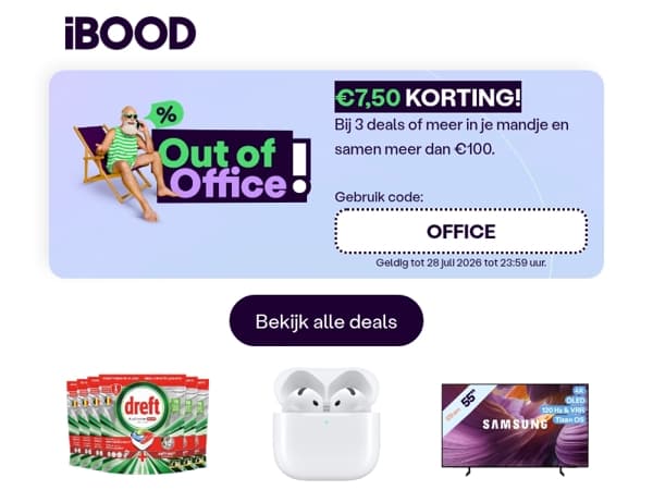 Laatste kans op €7,50 korting! ⚠️