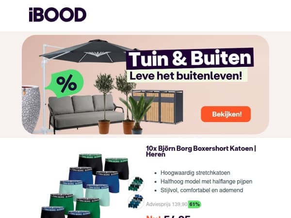 Nu: 10x Björn Borg Boxershort Katoen | Heren voor slechts 54,95 !