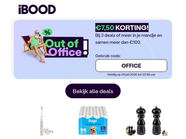 €7,50 korting voor jou!