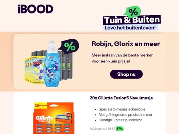Nu: 20x Gillette Fusion5 Navulmesje voor slechts 39,95 !