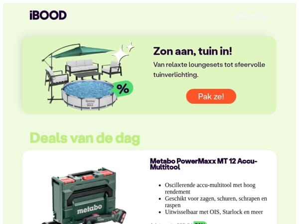 Nu: Metabo PowerMaxx MT 12 Accu-Multitool voor slechts 129,95 !