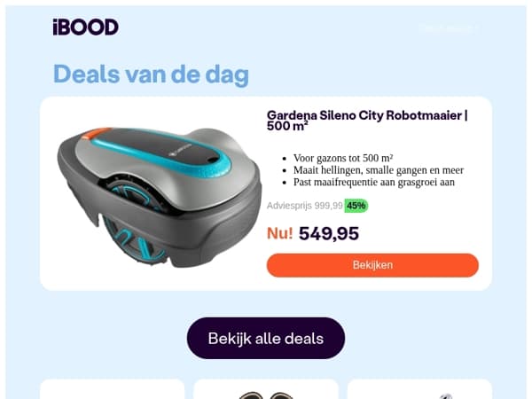 Nu: Gardena Sileno City Robotmaaier | 500 m² voor slechts 549,95 !