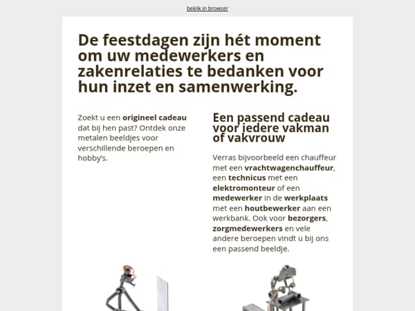 Bedank medewerkers en relaties met een ijzersterk kerstcadeau
