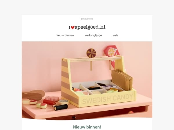 Nieuw speelgoed waar je blij van wordt!