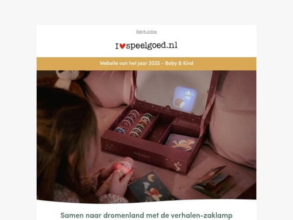 Samen naar dromenland met de verhalen-zaklamp