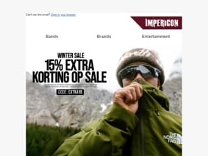 ❄️ Winter Sale eindsprint – Pak nu 15% extra korting!