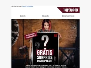 🎁 Je gratis verrassingsposter staat klaar!