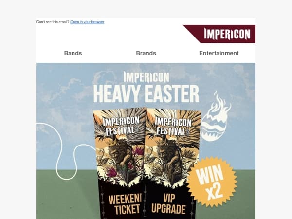 🐰 Door 8: Win Impericon Festival Tickets + VIP Upgrade