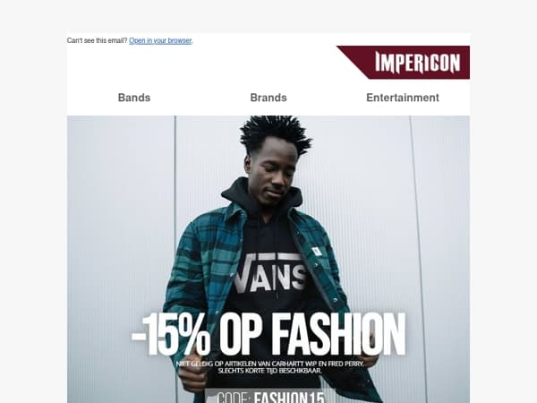 15% korting op Fashion: Je stijl-upgrade wacht op je!🖤