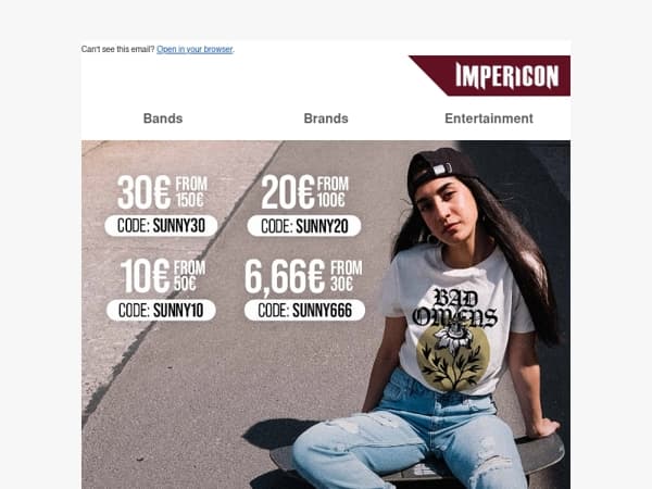 😎 Heavy Holiday: Choose your discount