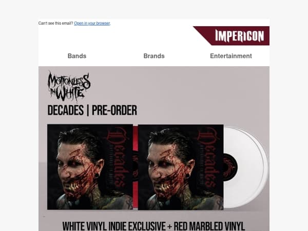 🩸Motionless In White: New Album "Decades"