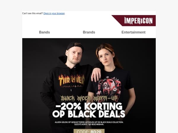 🤑 20% korting op Black Deals!