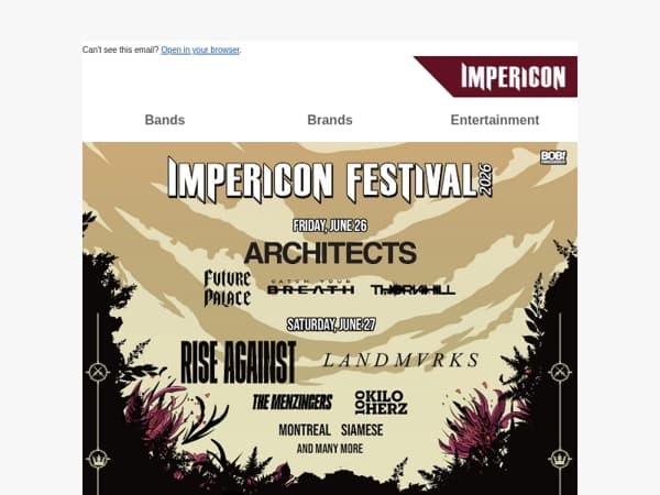 🦁 Impericon Festival Bandwave