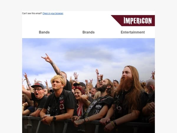 💥 Nova Rock line-up: 10% off Band Merch