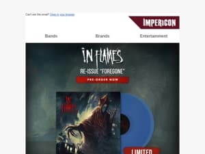 💿 Heruitgaven van In Flames & Behemoth