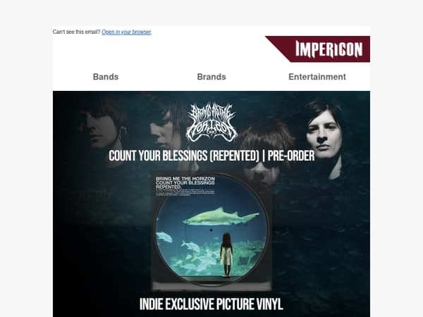 🦈 BMTH: Count Your Blessings Pre-Order