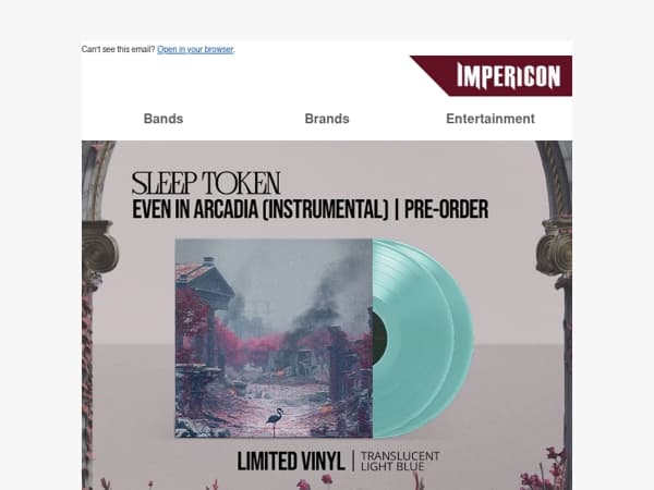 🦩 Sleep Token: Pre-Order Even In Arcadia Instrumental