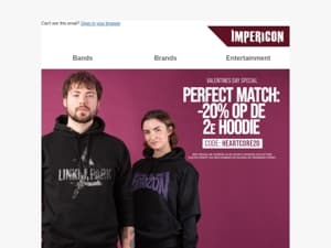 💘 Perfect Match: -20% op de 2e hoodie!