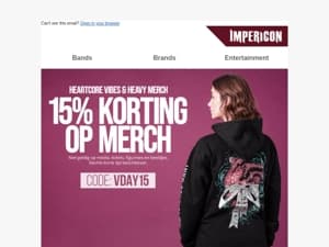 ❤️ Jouw Valentijnsverrassing: 15% korting op merch!