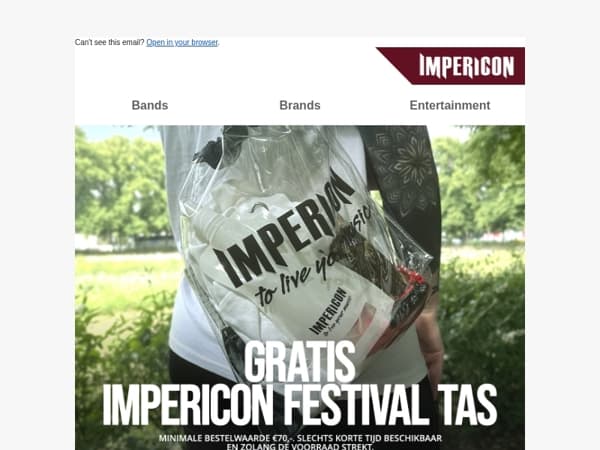 🤘 Ontdek je festival must-haves en scoor een gratis tas!