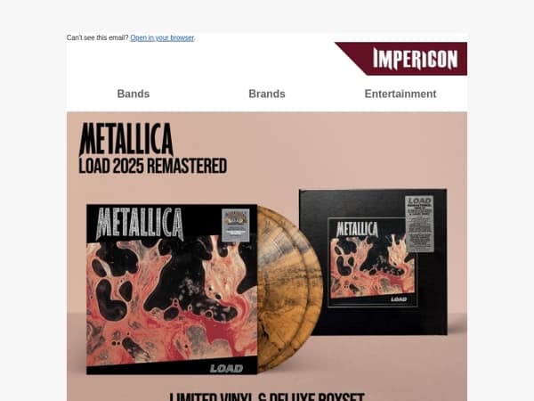 🤘 Metallica Load 2025 Remastered – nu pre-orderen!