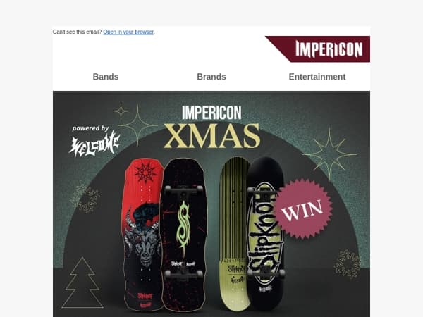 🎁 Deurtje 9: Win Welcome x Slipknot Skateboards!