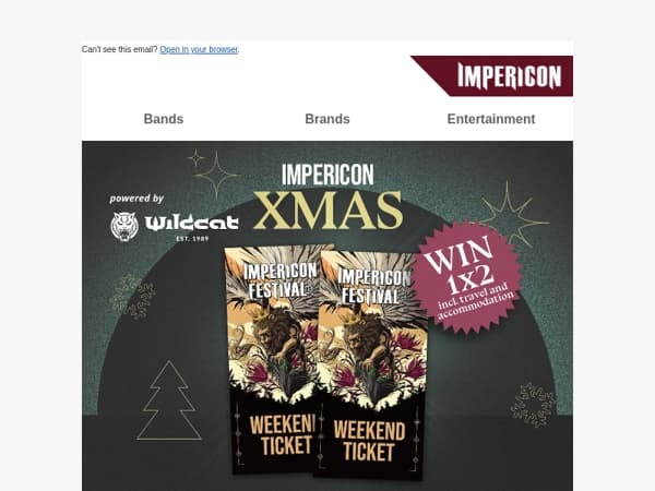 🎁Deurtje 11: Win Impericon Festival Tickets incl. reis en accommodatie!