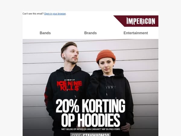 🤑 20% korting op hoodies – slechts voor korte tijd!