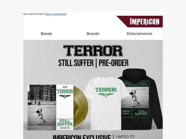 🔥 Terror: Pre-order the new album now as an Impericon exclusive!