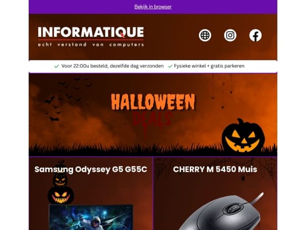 Halloween wordt spooktaculair!👻