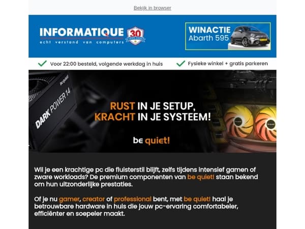 Krachtig gamen zonder storend geluid 🤫