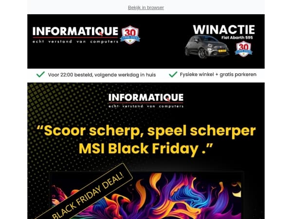 🔥Black Friday Deals op MSI monitoren🔥