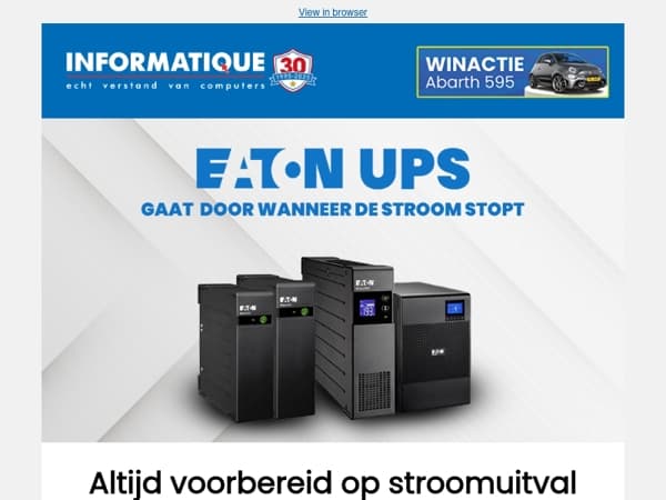 Stroomuitval? ⚡ Jij blijft gewoon online