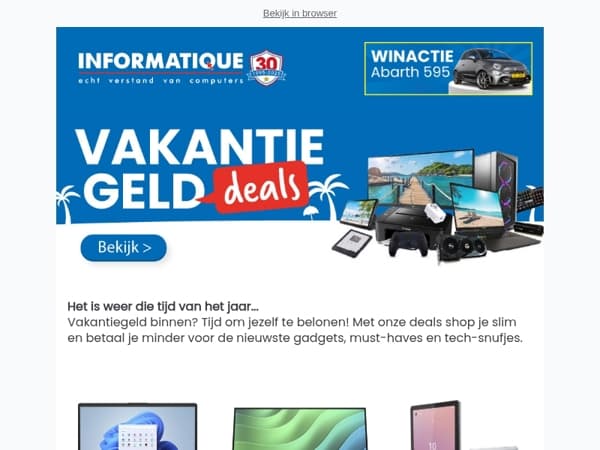 Zon, zee of een nieuwe pc?