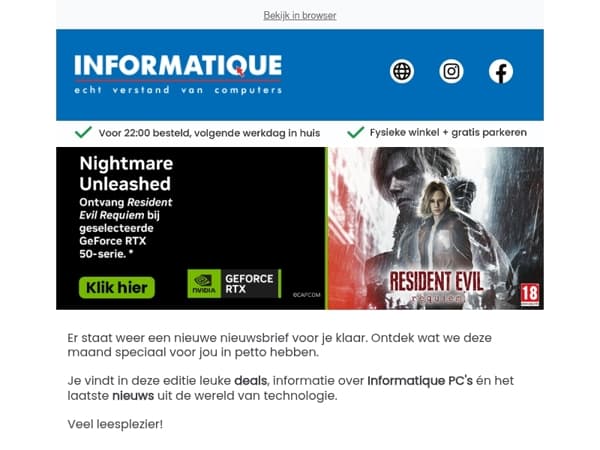 🖥️ Laat je verrassen door Informatique 🖥️