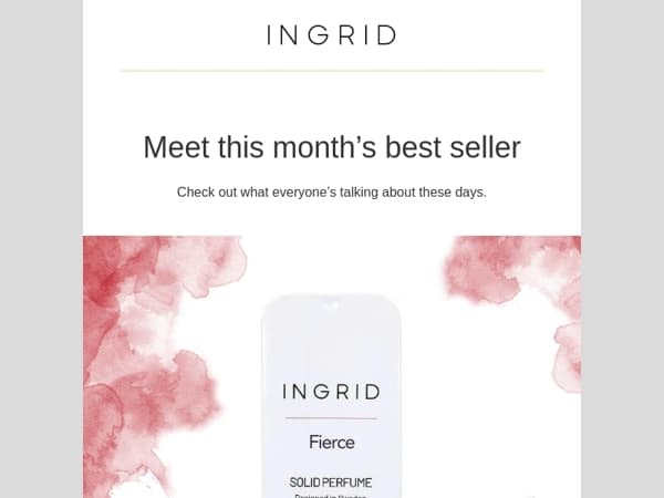 Meet this month’s best selling scent