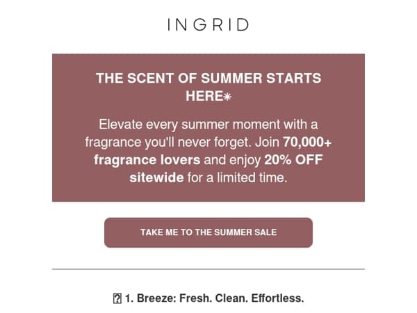 SUMMER SALE - Some scents already sold out.