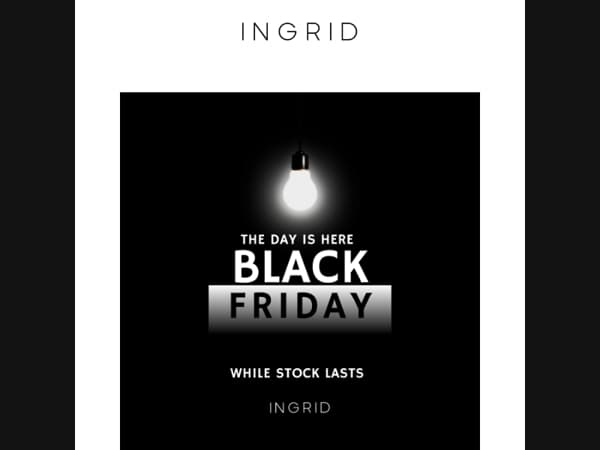 The day is here. Our biggest sale of the year🖤