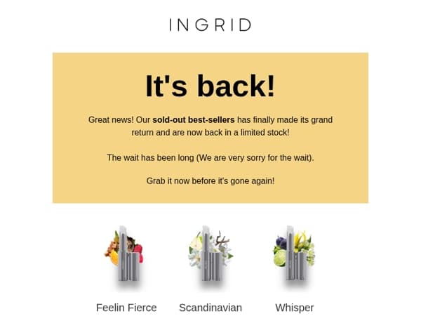 Pocket sized confidence, now back in limited stock!