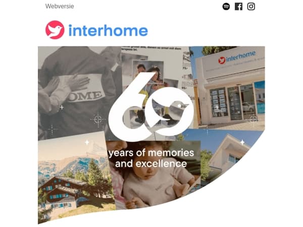 🎉 60 jaar Interhome – EUR 60 korting 🎉