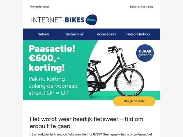 🐰 Paasdeal: E-Lagos T2 voor €799!