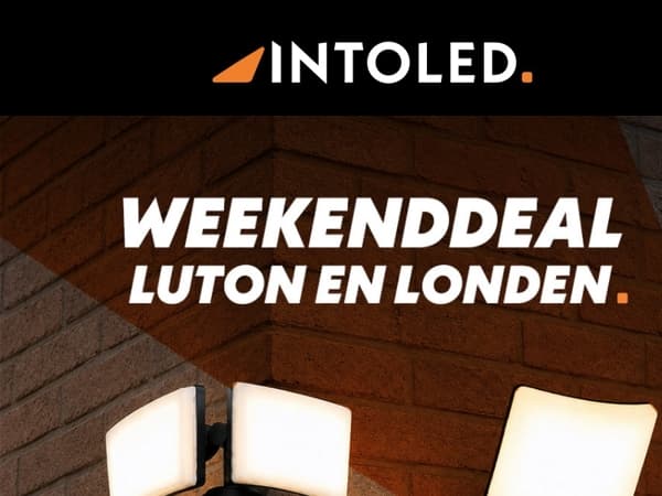 Hey, sensorlamp met 3300 lumen nu €39,95 - alleen dit weekend